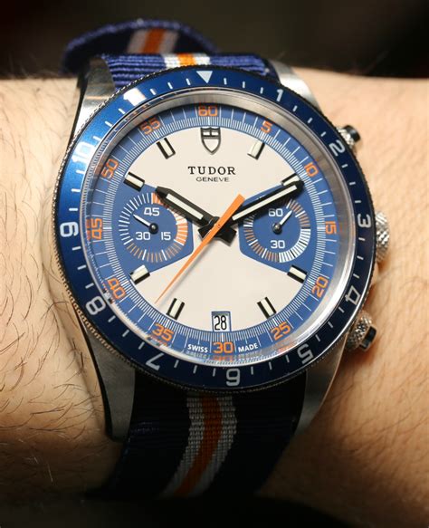 tudor heritage chronograph blue.